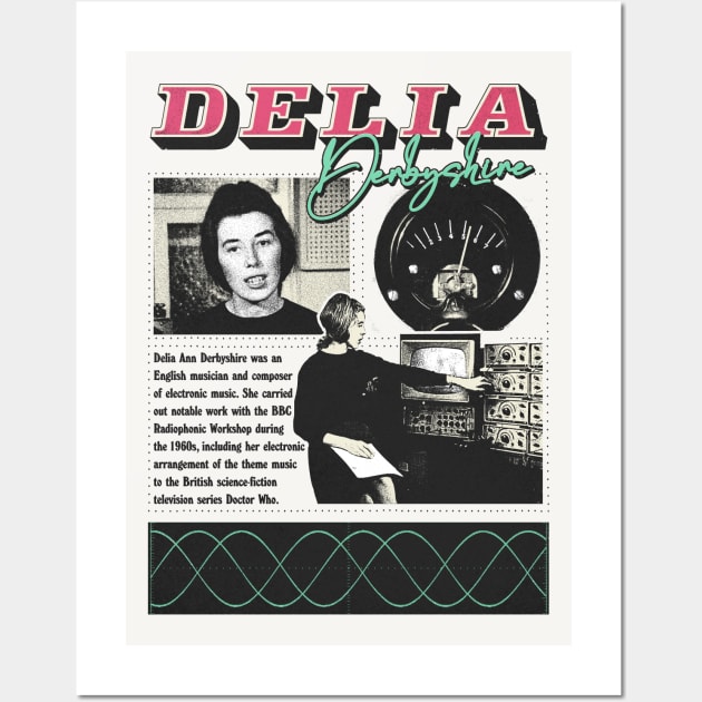 Delia Derbyshire /\// Fan Artwork Wall Art by DankFutura